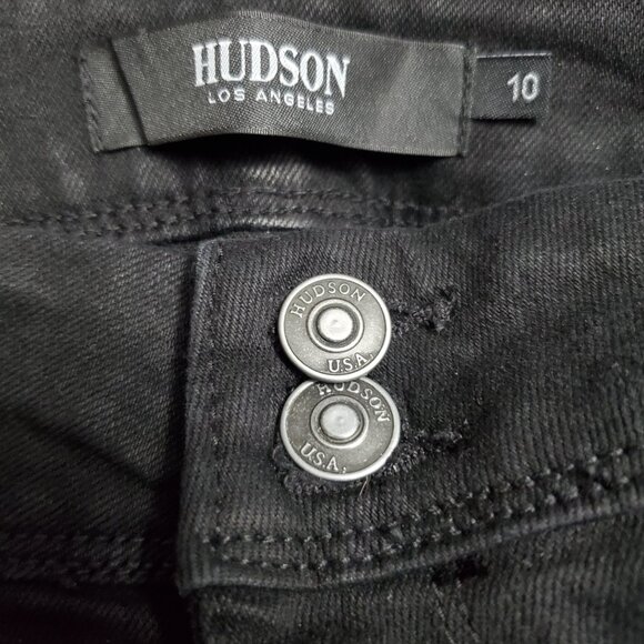 NWT Women's Hudson Los Angeles black jeans size 10 - Picture 6 of 6